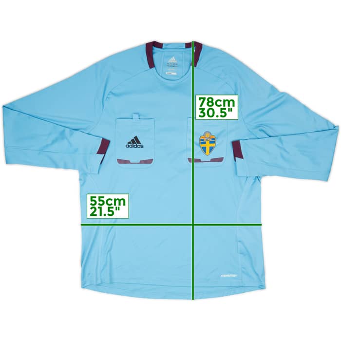 2012-13 Swedish FA adidas Referee L/S Shirt - 10/10 - (XL)