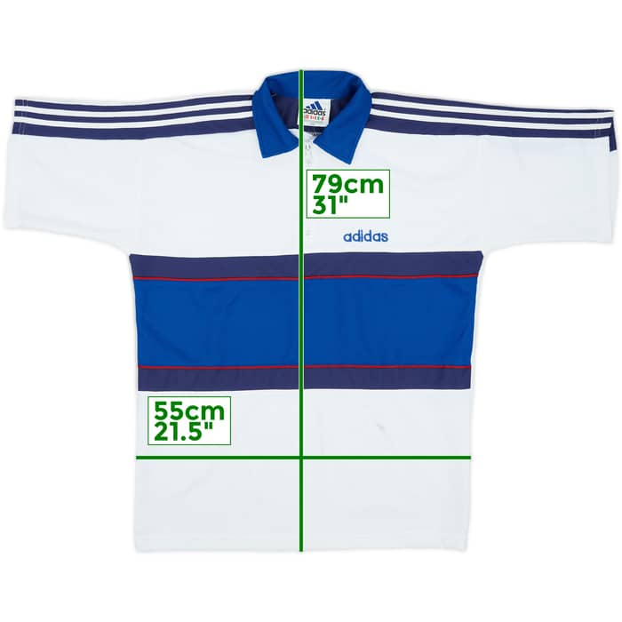 1990s adidas Template 1/4 Zip Drill Top - 6/10 - (XXL)