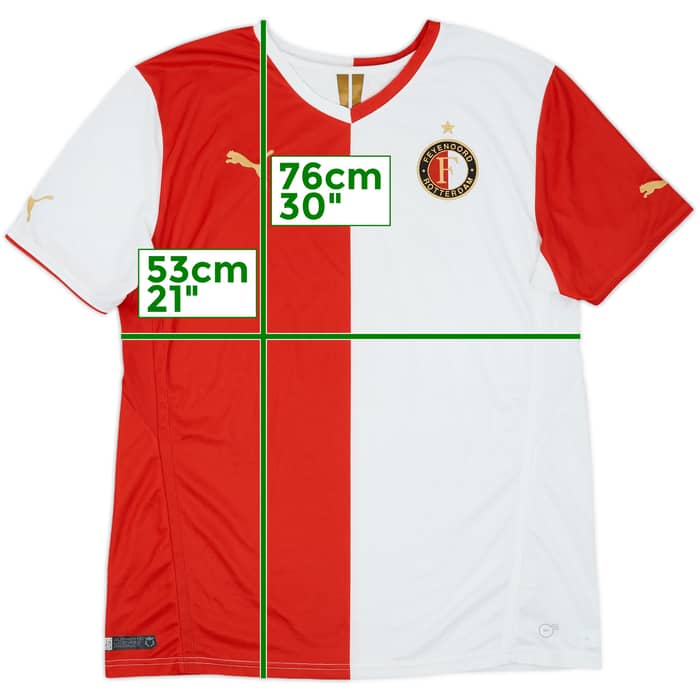 2013-14 Feyenoord Home Shirt - 8/10 - (L)