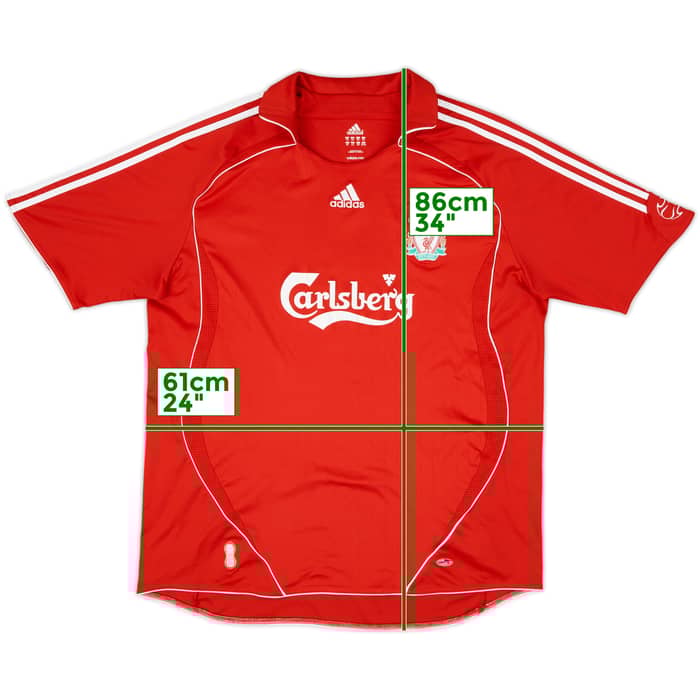 2006-08 Liverpool Home Shirt Gerrard #8 - 5/10 - (XXL)