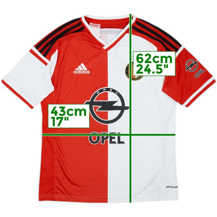 2014-15 Feyenoord Home Shirt - 5/10 - (XL.Boys)