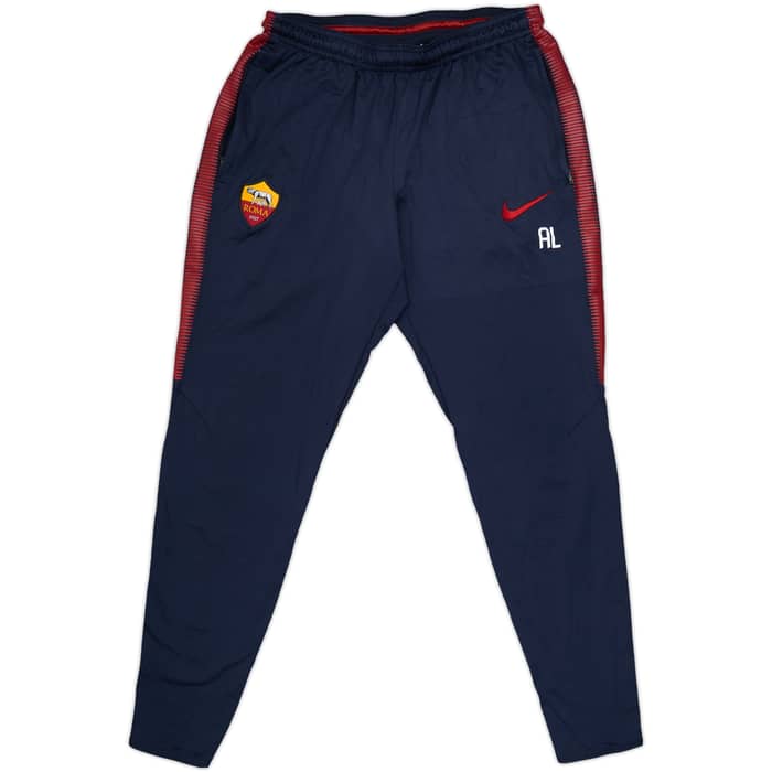 2017-18 Roma Nike Staff Issue Track Pants/Bottoms 'AL' - 9/10 - (M)