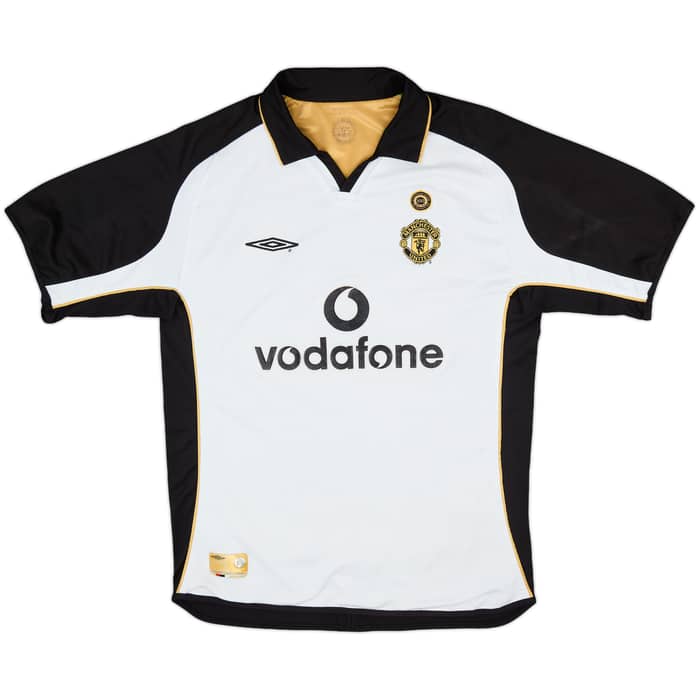 2001-02 Manchester United Centenary Away/Third Shirt Beckham #7 - 7/10 - (L)