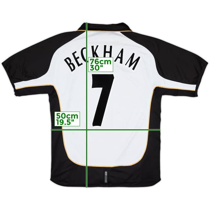 2001-02 Manchester United Centenary Away/Third Shirt Beckham #7 - 7/10 - (L)