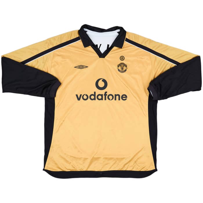 2001-02 Manchester United Centenary Away/Third L/S Shirt Beckham #7 - 8/10 - (XXL)