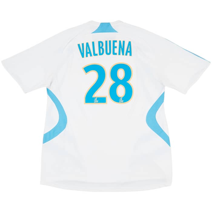 2007-08 Olympique Marseille Home Shirt Valbuena #28 - 7/10 - (XL)