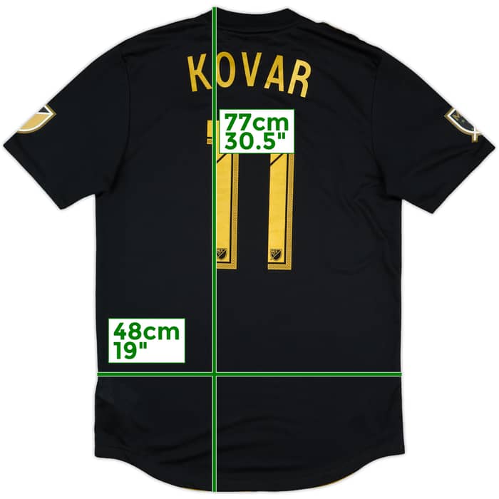 2018 LA FC Authentic Home Shirt Kovar #11 - 4/10 - (M)