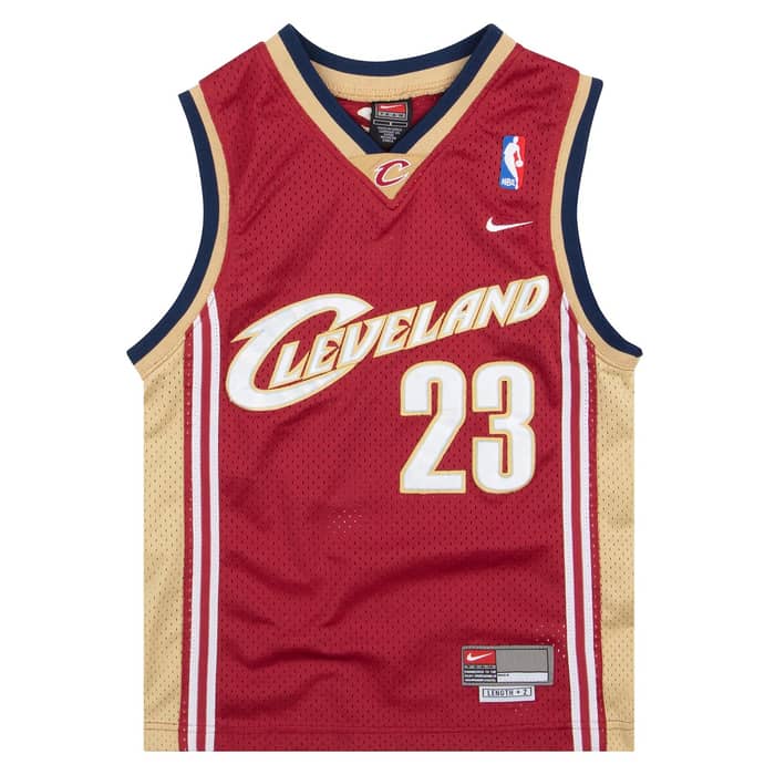 2003-04 Cleveland Cavaliers James #23 Nike Swingman Jersey (Away) Y