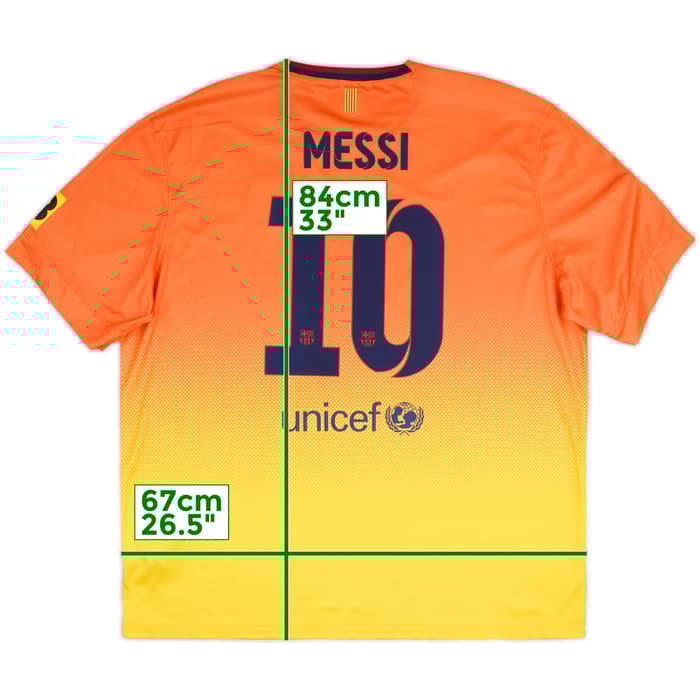 2012-13 Barcelona Away Shirt Messi #10 (XXL)