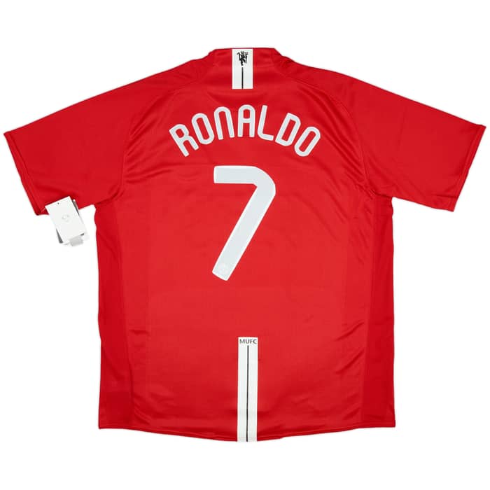 2007-09 Manchester United Home Shirt Ronaldo #7 (XL)