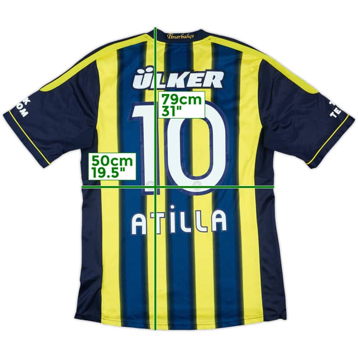 2011-12 Fenerbahce Home Shirt Atilla #10 - 8/10 - (L)