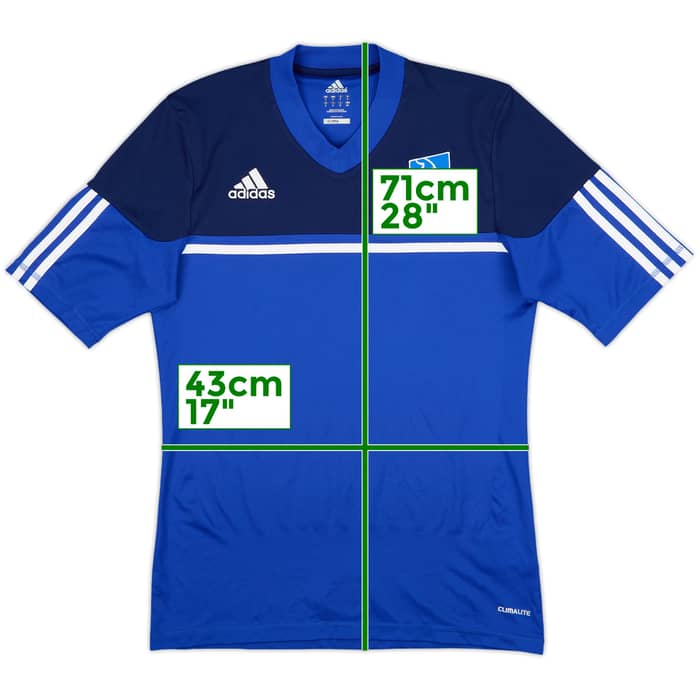 2012-13 Lyngby adidas Training Shirt - 9/10 - (S)