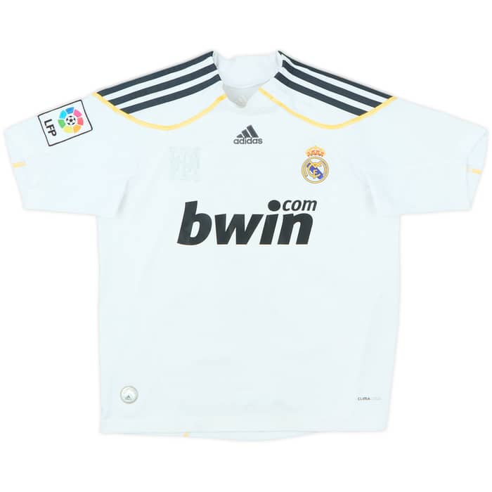 2009-10 Real Madrid Home Shirt Ronaldo #9 - 7/10 - (S.Boys)