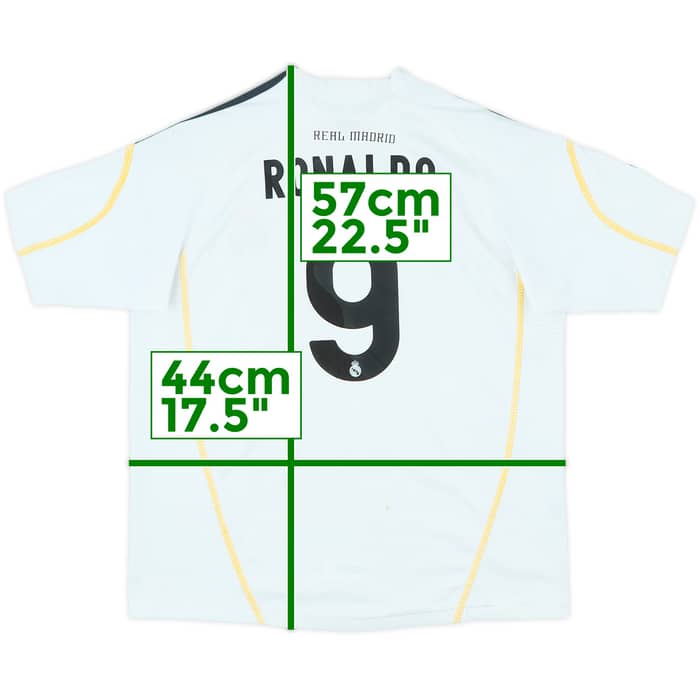 2009-10 Real Madrid Home Shirt Ronaldo #9 - 7/10 - (S.Boys)