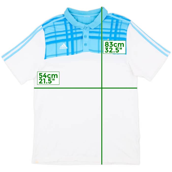 2010-11 Olympique Marseille adidas Polo Shirt - 7/10 - (L)