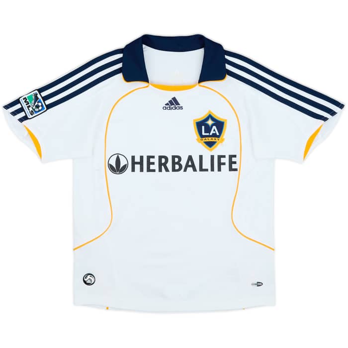 2008-09 LA Galaxy Home Shirt Beckham #23 - 9/10 - (S.Boys)