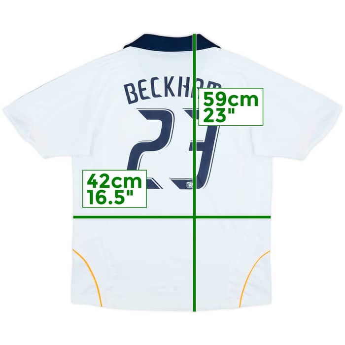 2008-09 LA Galaxy Home Shirt Beckham #23 - 9/10 - (S.Boys)