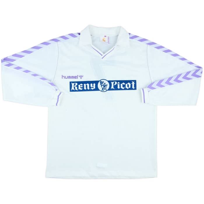 1989-90 Real Madrid Home L/S Shirt #7 - 5/10 - (XL)