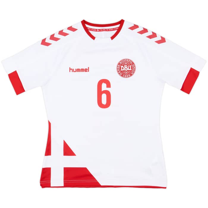 2016-17 Denmark Away Shirt Trustrup #6 - 9/10 - (S)