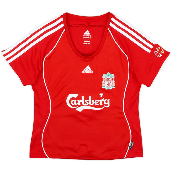 2006-08 Liverpool Home Shirt Gerrard #8 - 7/10 - (Women's M)