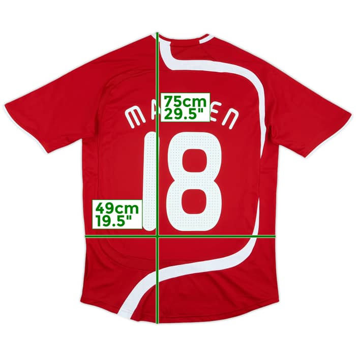 2008 Denmark Women Match Issue Squad Signed FIFA U-17 World Cup Home Shirt Madsen #18