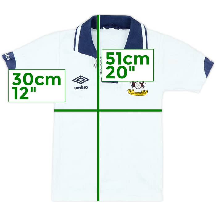 1991-93 Tottenham Home Shirt - 5/10 - (S.Boys)