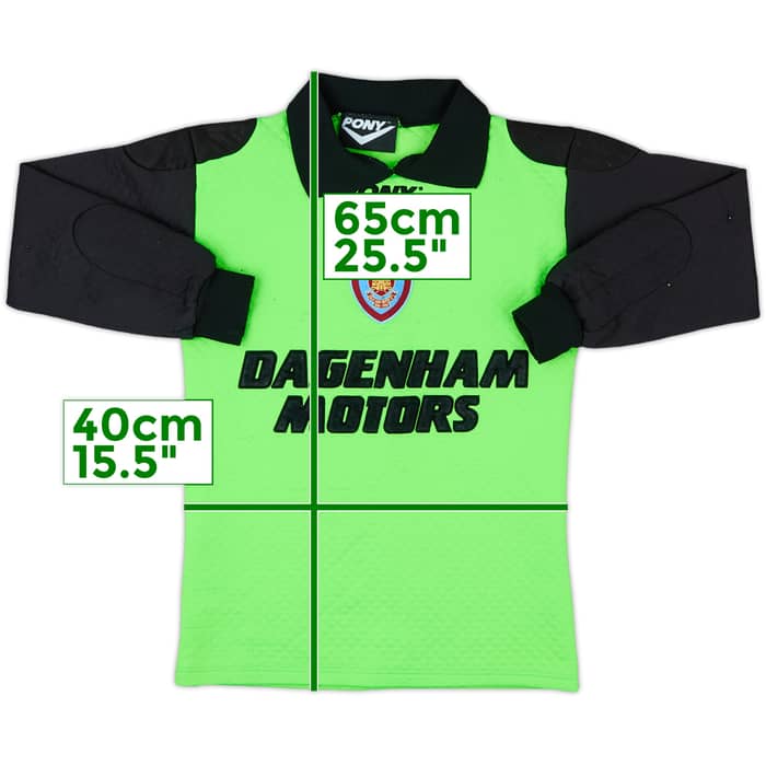 1995-96 West Ham GK Shirt - 7/10 - (L.Boys)