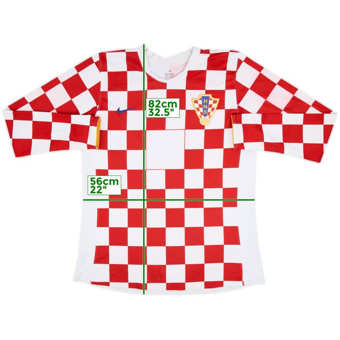 2008-09 Croatia Player Issue Home L/S Shirt - 9/10 - (XL)