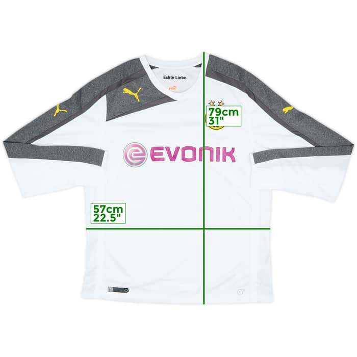 2013-14 Borussia Dortmund Third L/S Shirt - 8/10 - (XL)