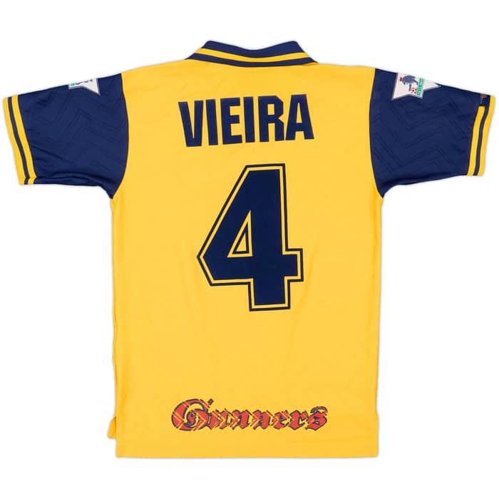 1996-97 Arsenal Away Shirt Vieira #4 - 8/10 - (L.Boys)