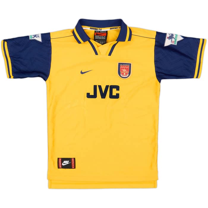 1996-97 Arsenal Away Shirt Vieira #4 - 8/10 - (L.Boys)