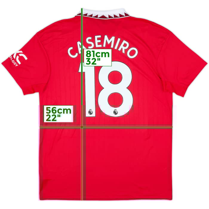 2022-23 Manchester United Home Shirt Casemiro #18 (L)