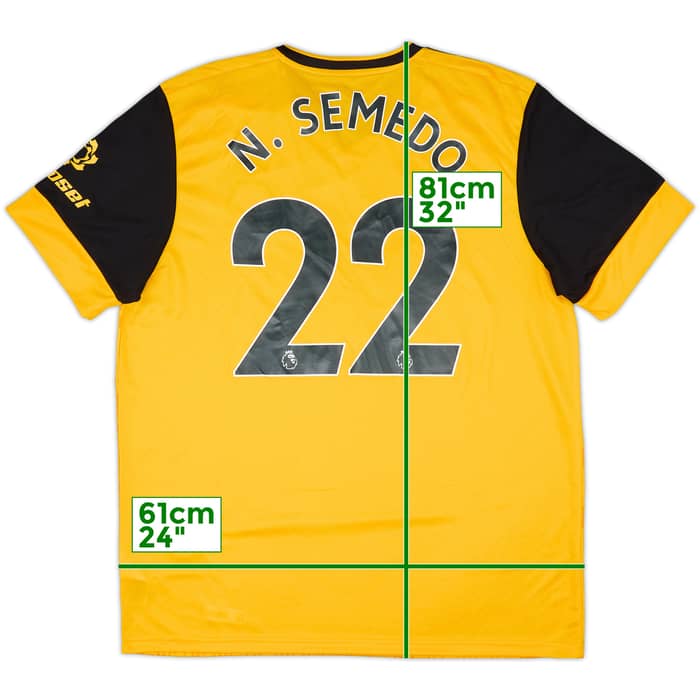 2020-21 Wolves Home Shirt N. Semedo #22 (XL)