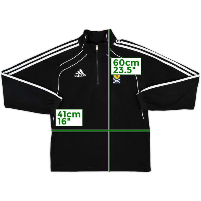 2010-11 Scotland adidas 1/4 Zip Fleece Top - 8/10 - (S)