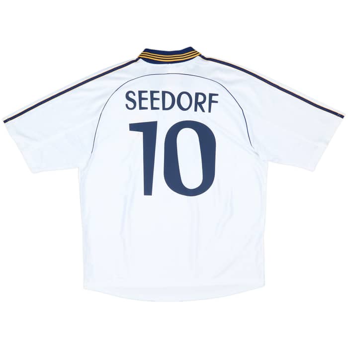 1998-00 Real Madrid Home Shirt Seedorf #10 (XL)