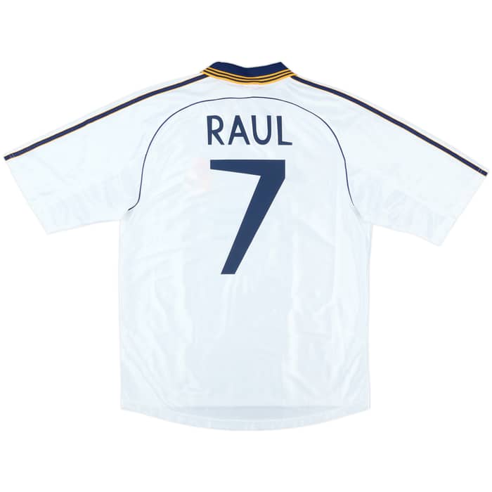 1998-00 Real Madrid Home Shirt Raul #7 (M)