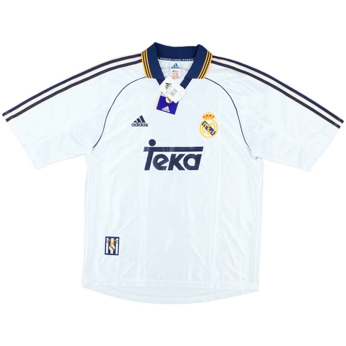 1998-00 Real Madrid Home Shirt Raul #7 (M)