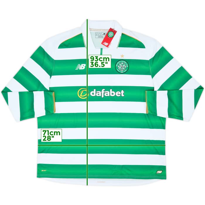 2016-17 Celtic Home L/S Shirt (3XL)