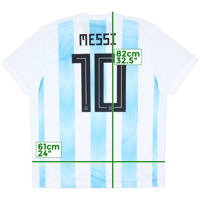 2018-19 Argentina Home Shirt Messi #10 (XL)