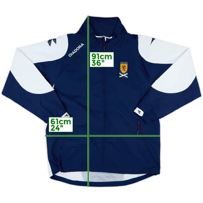 2006-07 Scotland Diadora Track Jacket - 8/10 - (L)
