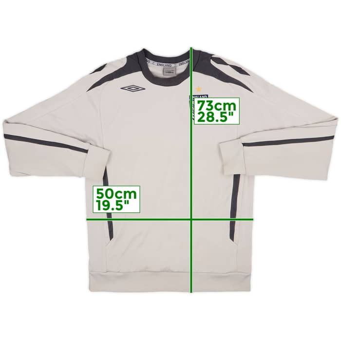 2007-09 England Umbro Sweat Top - 6/10 - (L)
