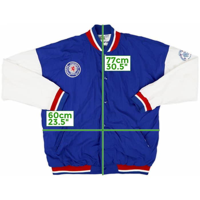 1990-92 Rangers Admiral Bomber Jacket - 8/10 - (L)