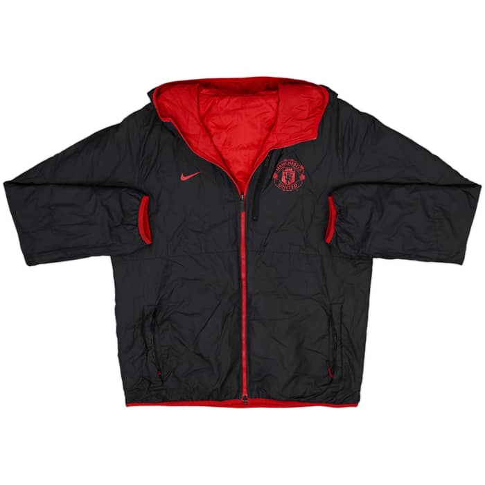 2013-14 Manchester United Nike Reversible Padded Bench Coat - 4/10 - (L)