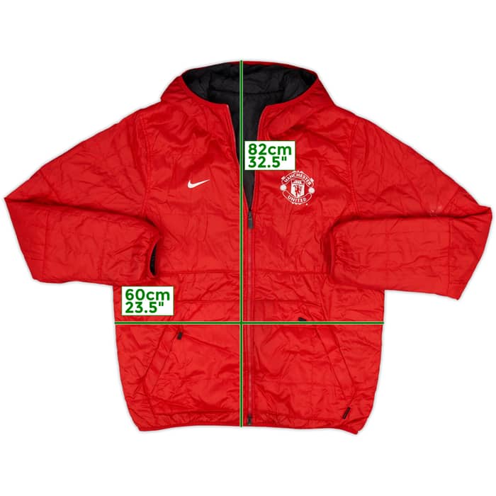 2013-14 Manchester United Nike Reversible Padded Bench Coat - 4/10 - (L)