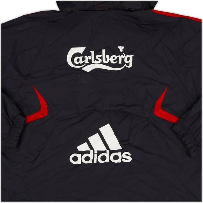 2009-10 Liverpool adidas Hooded Rain Jacket - 8/10 - (M.Boys)