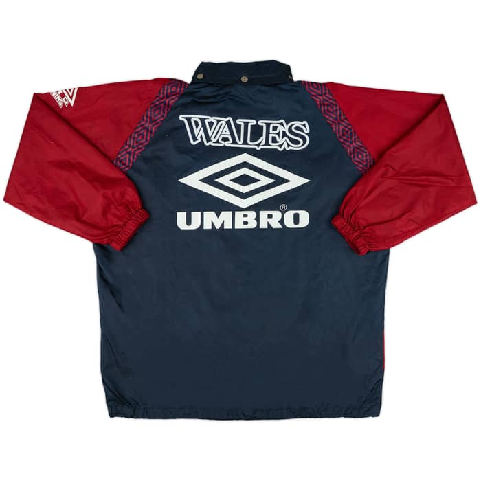 1994-96 Wales Umbro Hooded Rain Jacket - 8/10 - (L)