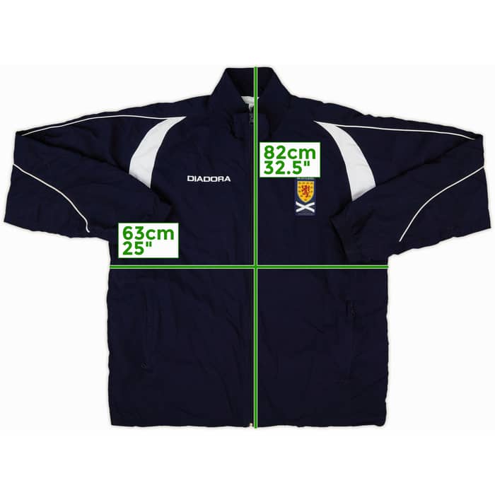 2004-06 Scotland Diadora Track Jacket - 8/10 - (XL)