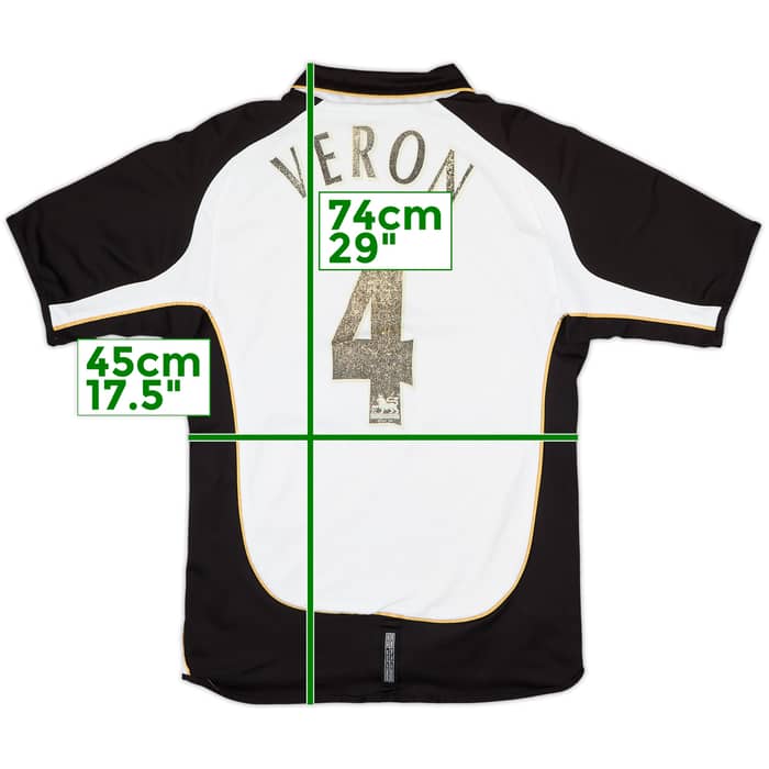 2001-02 Manchester United Centenary Away/Third Shirt Veron #4 - 4/10 - (S)