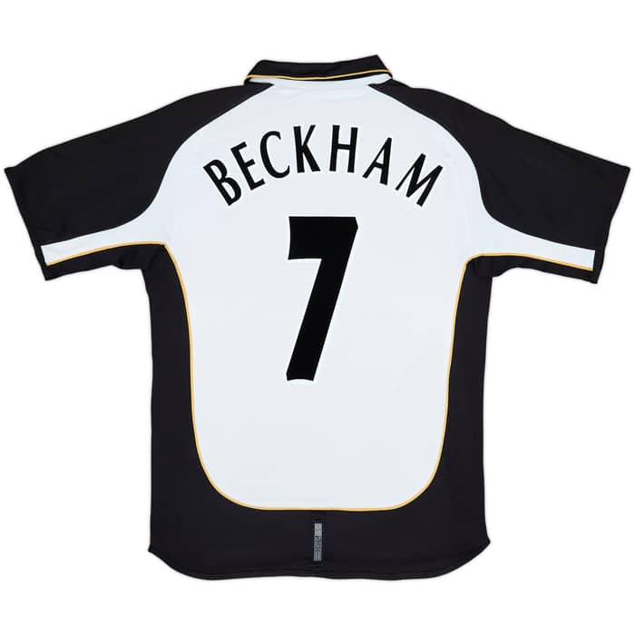 2001-02 Manchester United Centenary Away/Third Shirt Beckham #7 - 8/10 - (M)