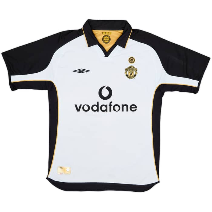 2001-02 Manchester United Centenary Away/Third Shirt Beckham #7 - 8/10 - (M)